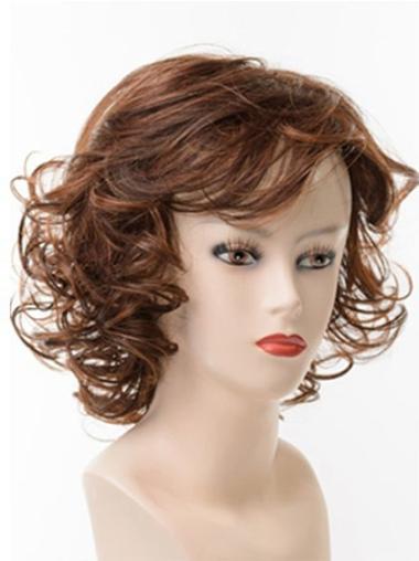 Designed Brown Curly Synthetic Wigs