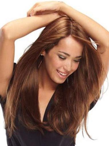 New Long Blonde Human Hair Hand-tied Wigs