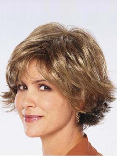 Good Chin Length Brown Wavy Synthetic Wigs